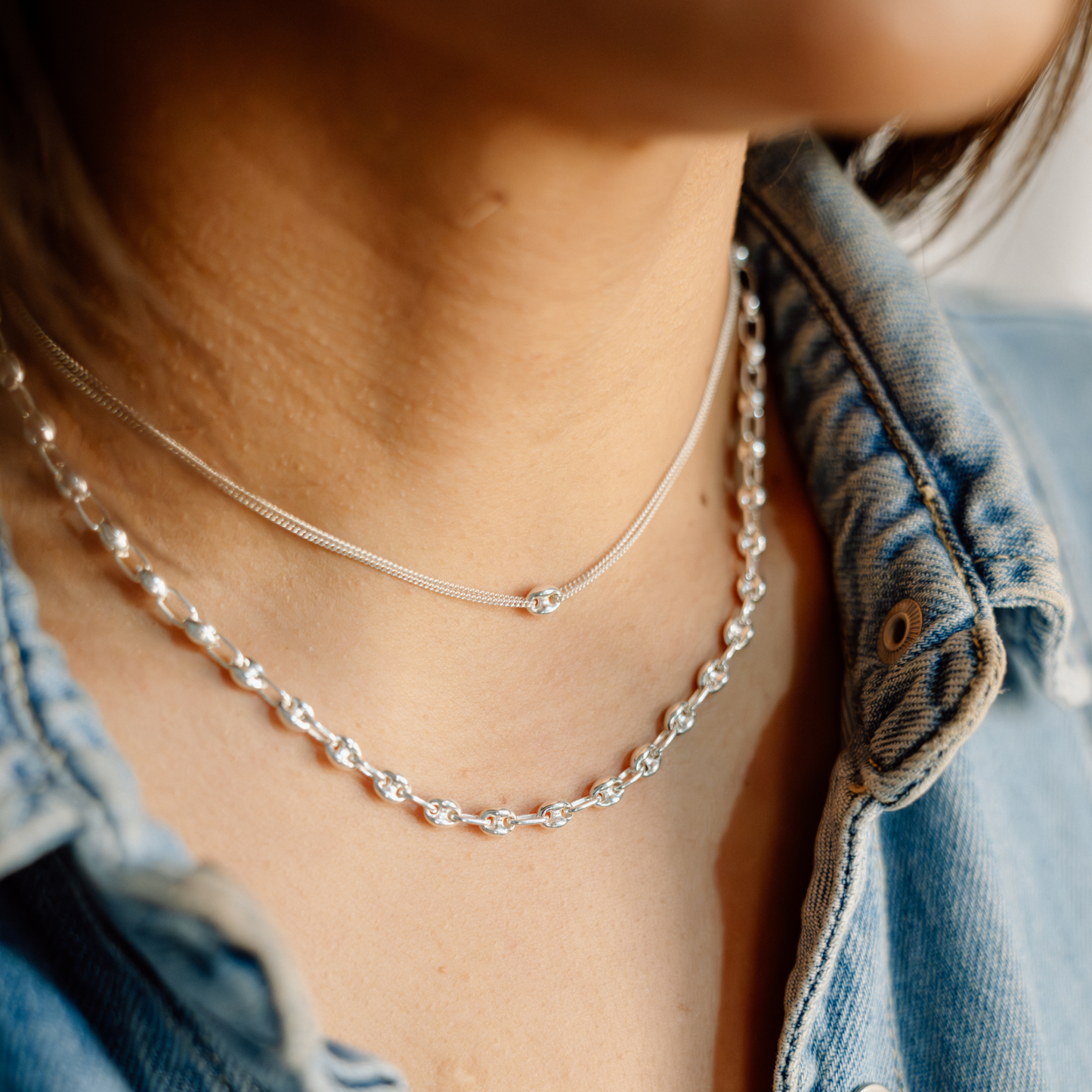 Mariner Mini Chain Necklace (Silver)