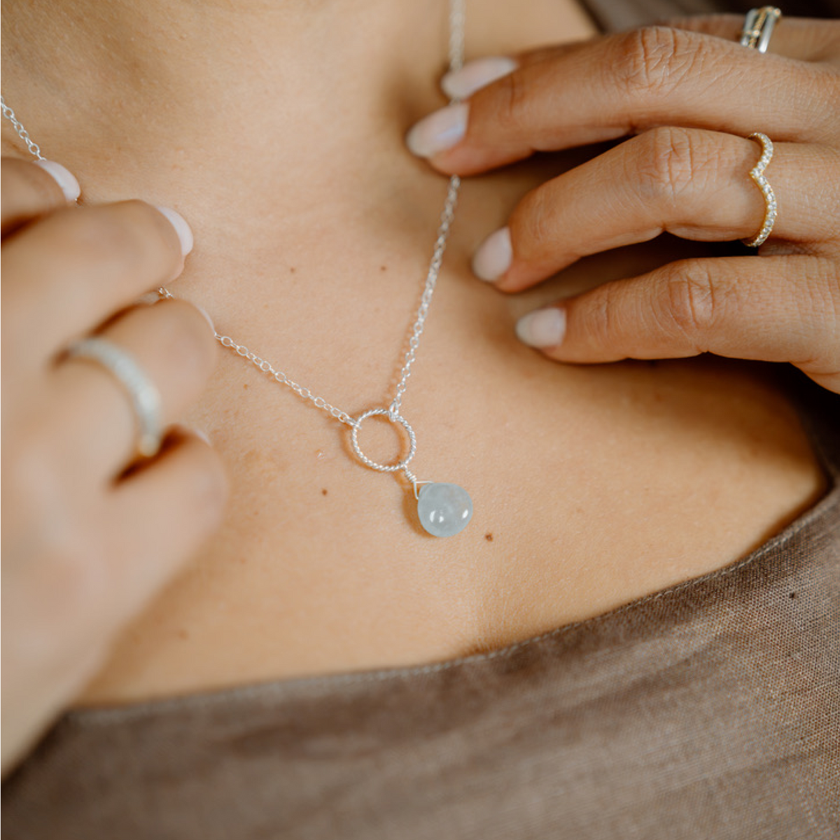 Misty Morning Necklace (Silver)