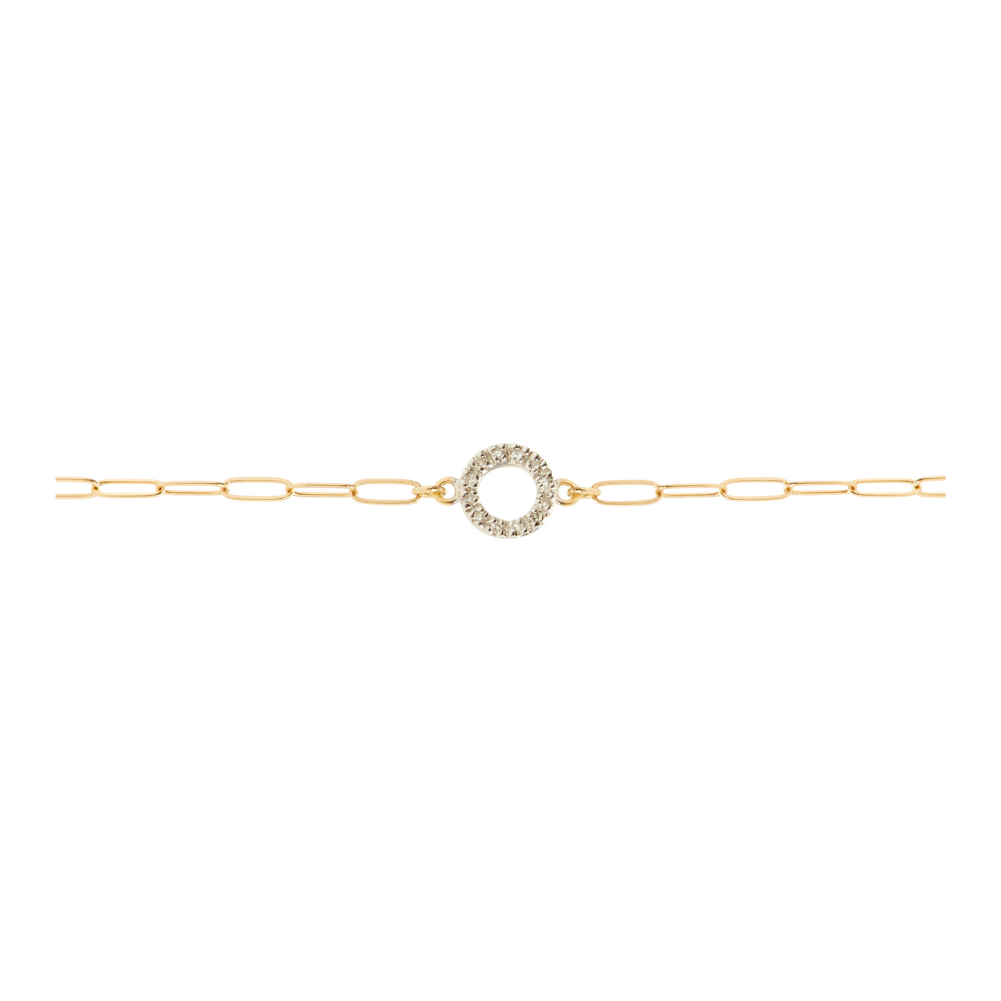 Open Circle Diamond Bracelet