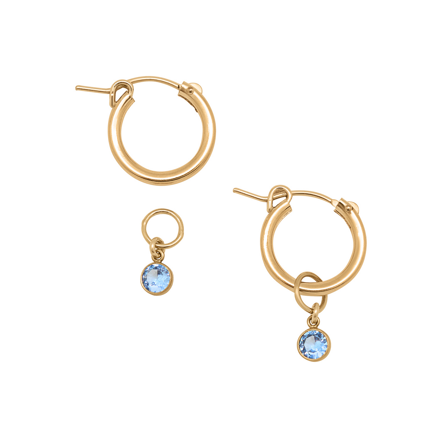 Origin Birthstone Drop Hoops