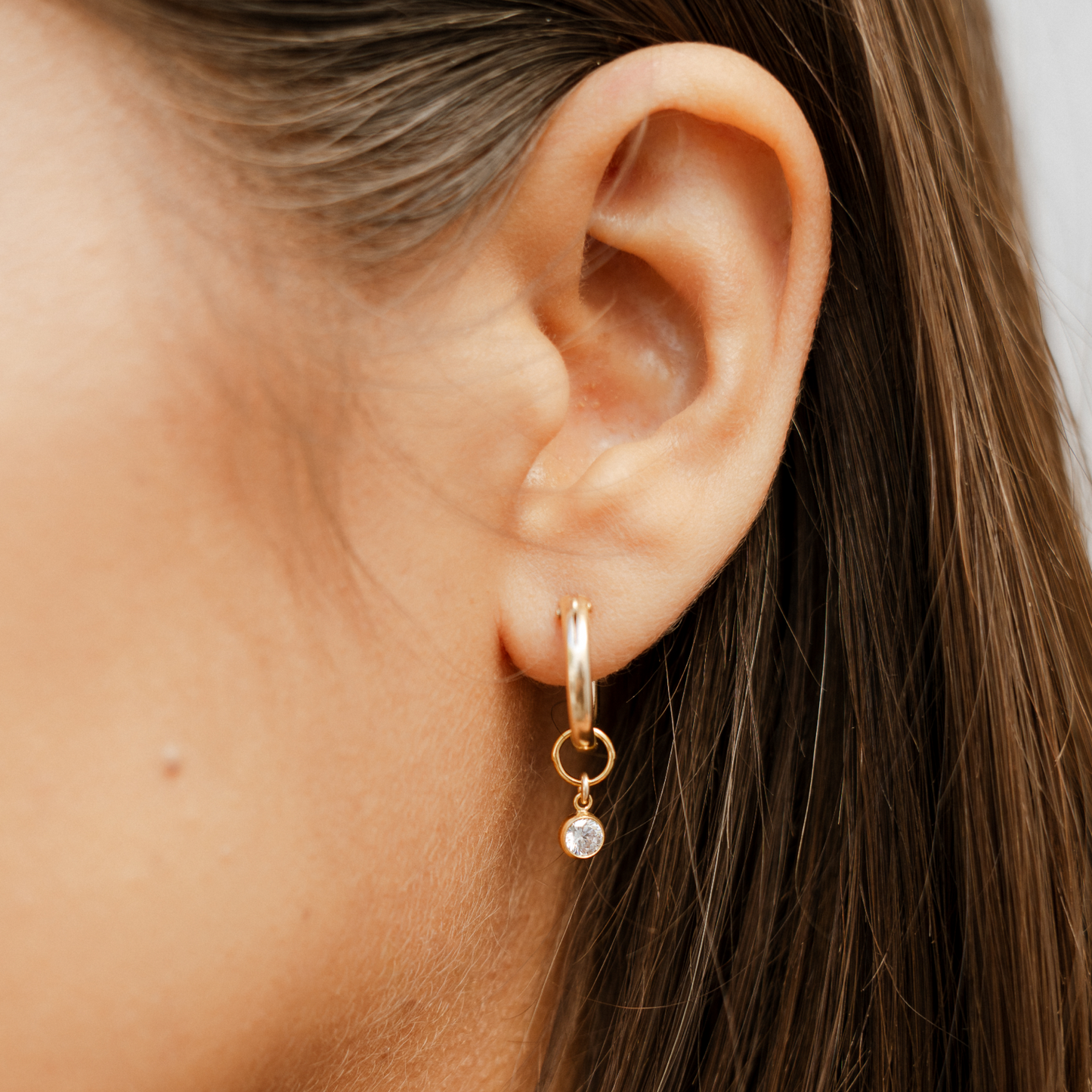 Origin Birthstone Drop Hoops