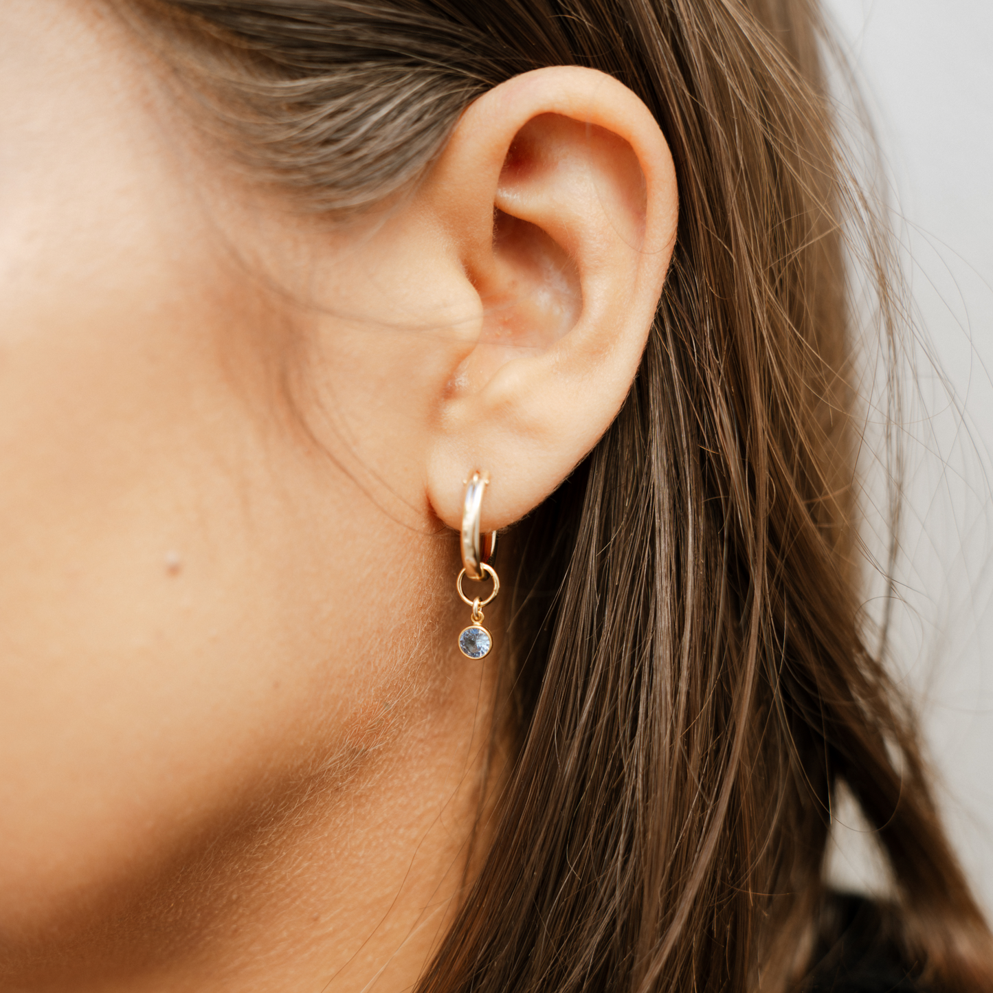 Origin Birthstone Drop Hoops