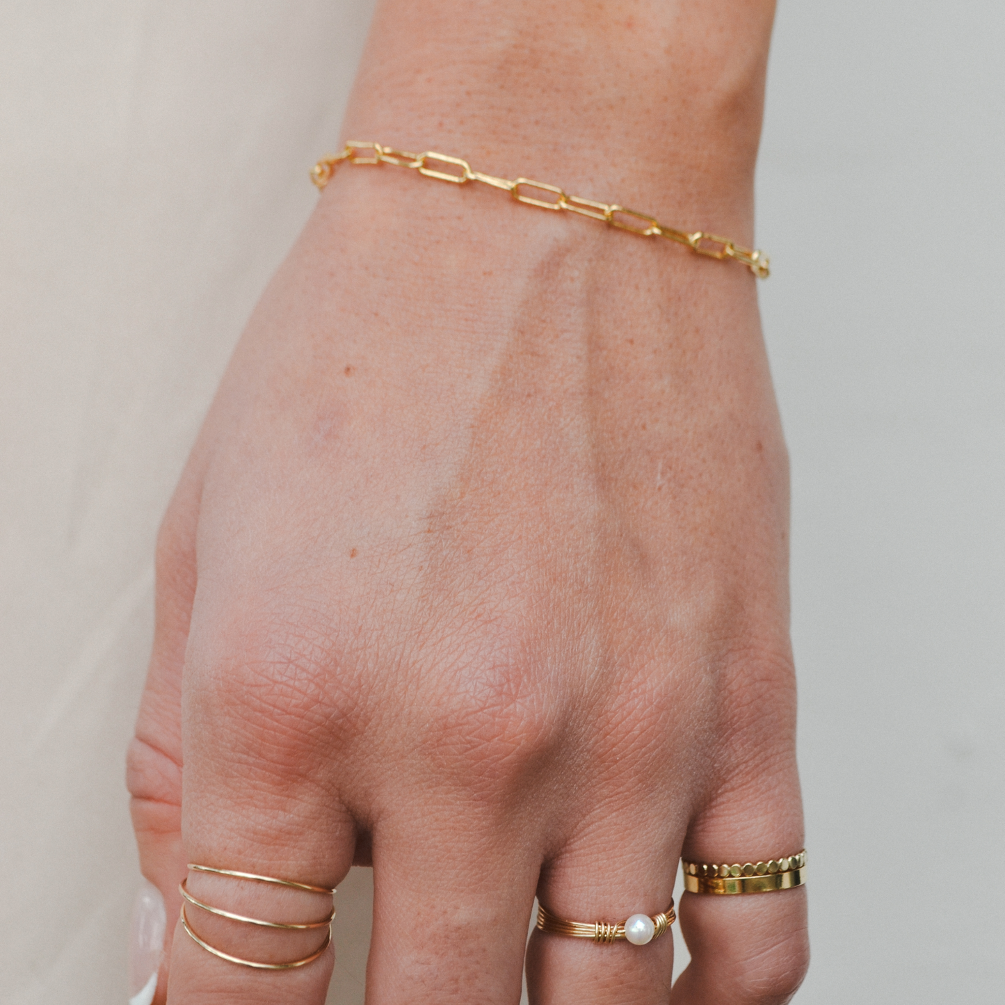 Paperclip Chain Bracelet - Medium