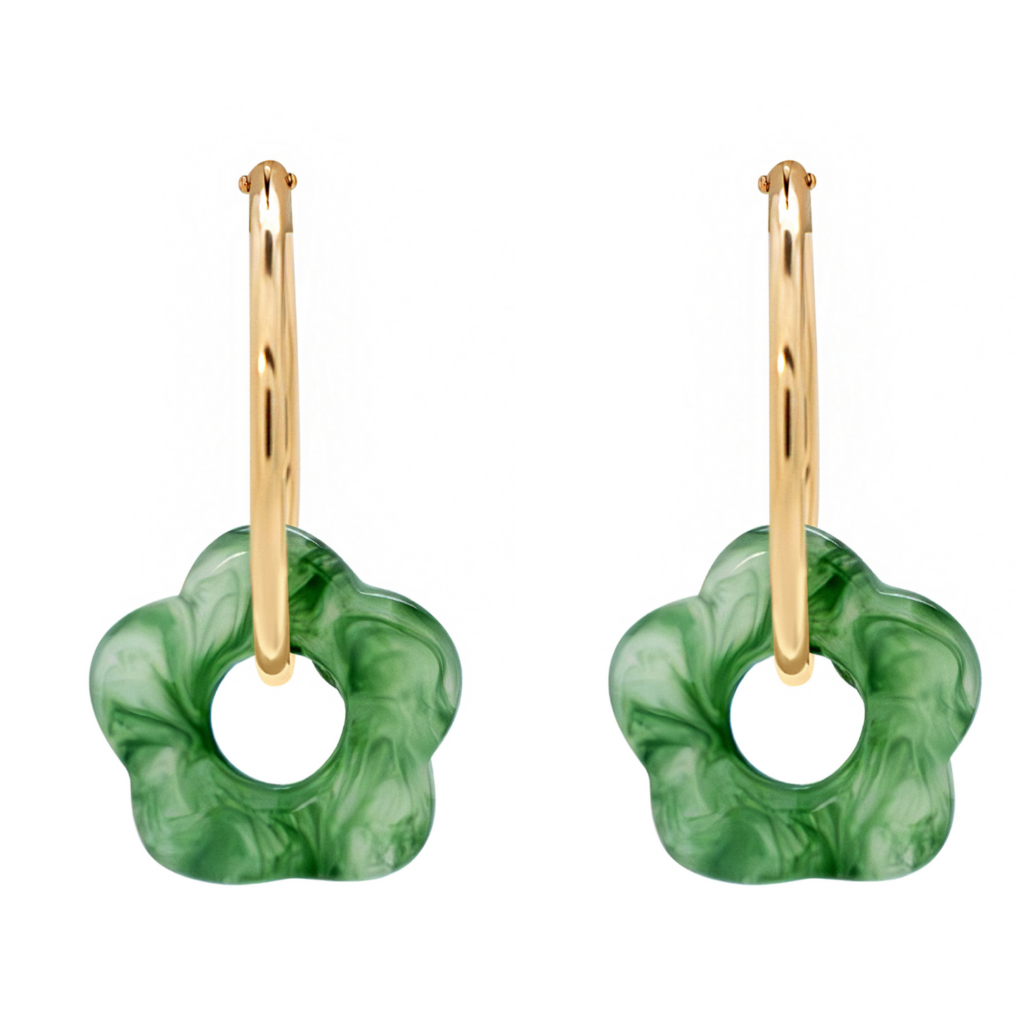 Petal Drop Hoops - Large