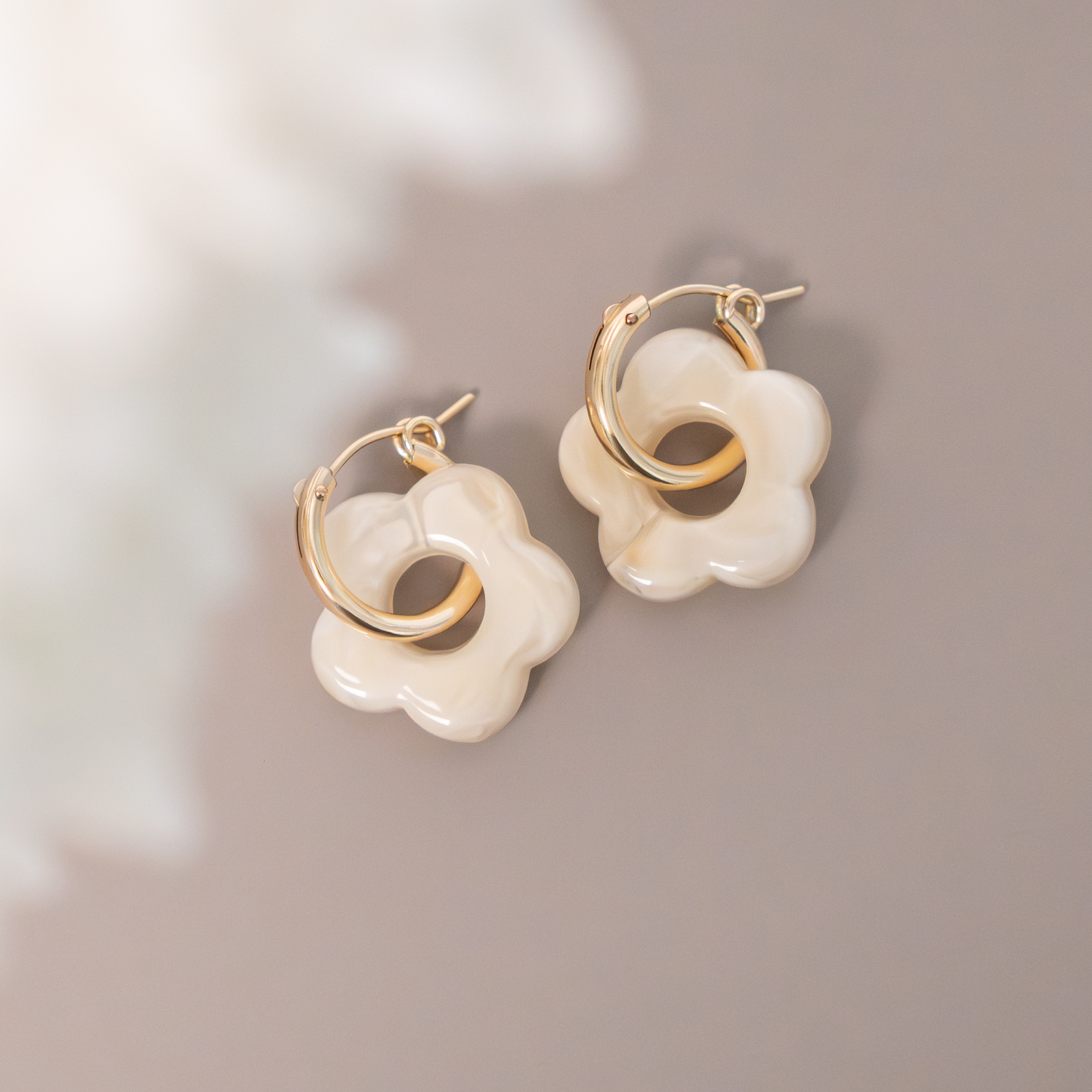 Petal Drop Hoops - Small