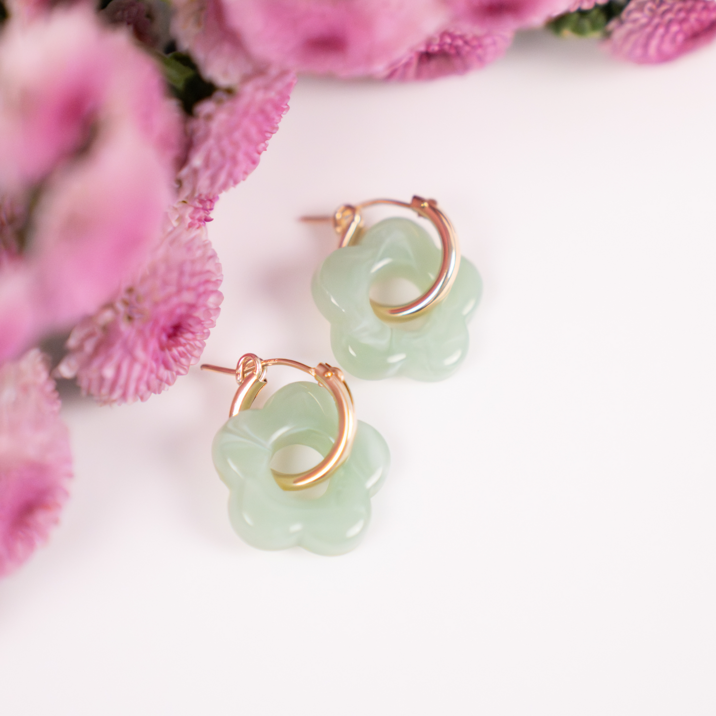Petal Drop Hoops - Small