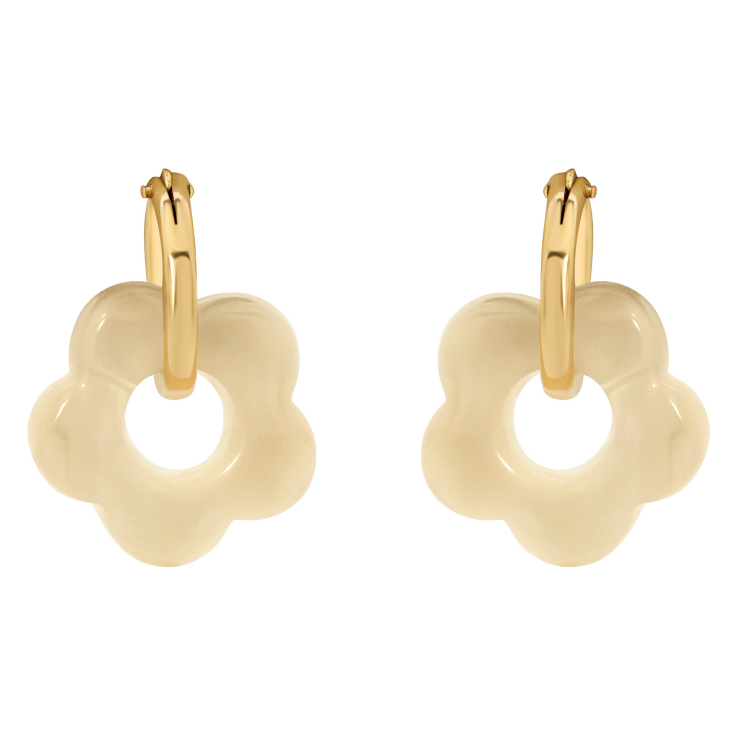 Petal Drop Hoops - Small