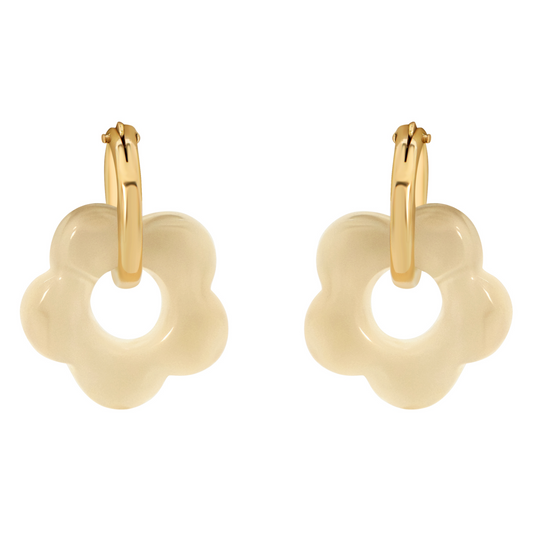 Petal Drop Hoops - Small
