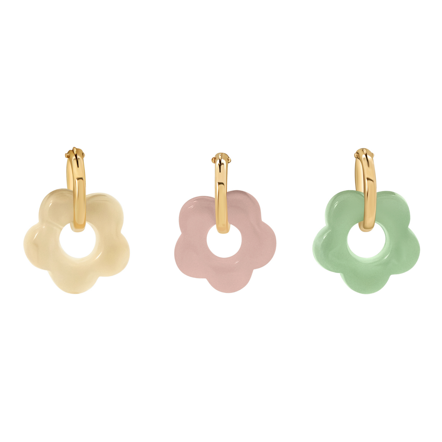 Petal Drop Hoops - Small