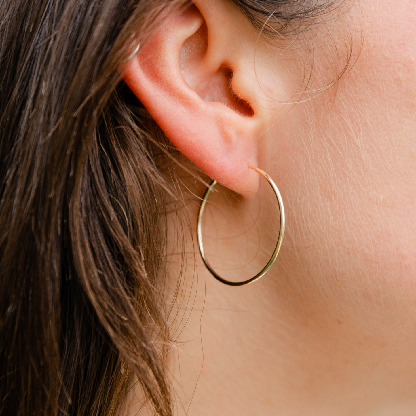 Plain Jane Hoop Earrings - Medium