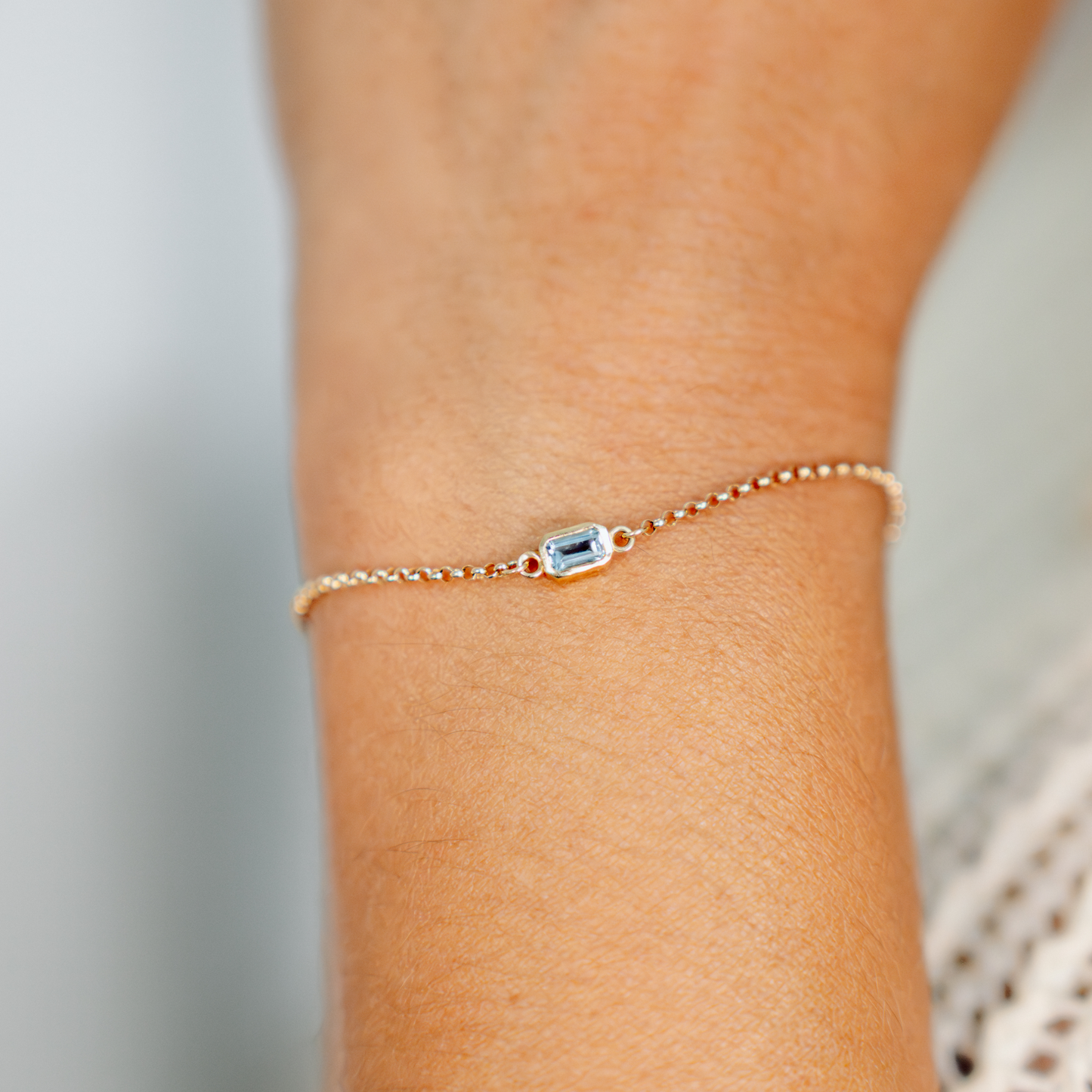Precious Gem Bracelet - Aquamarine