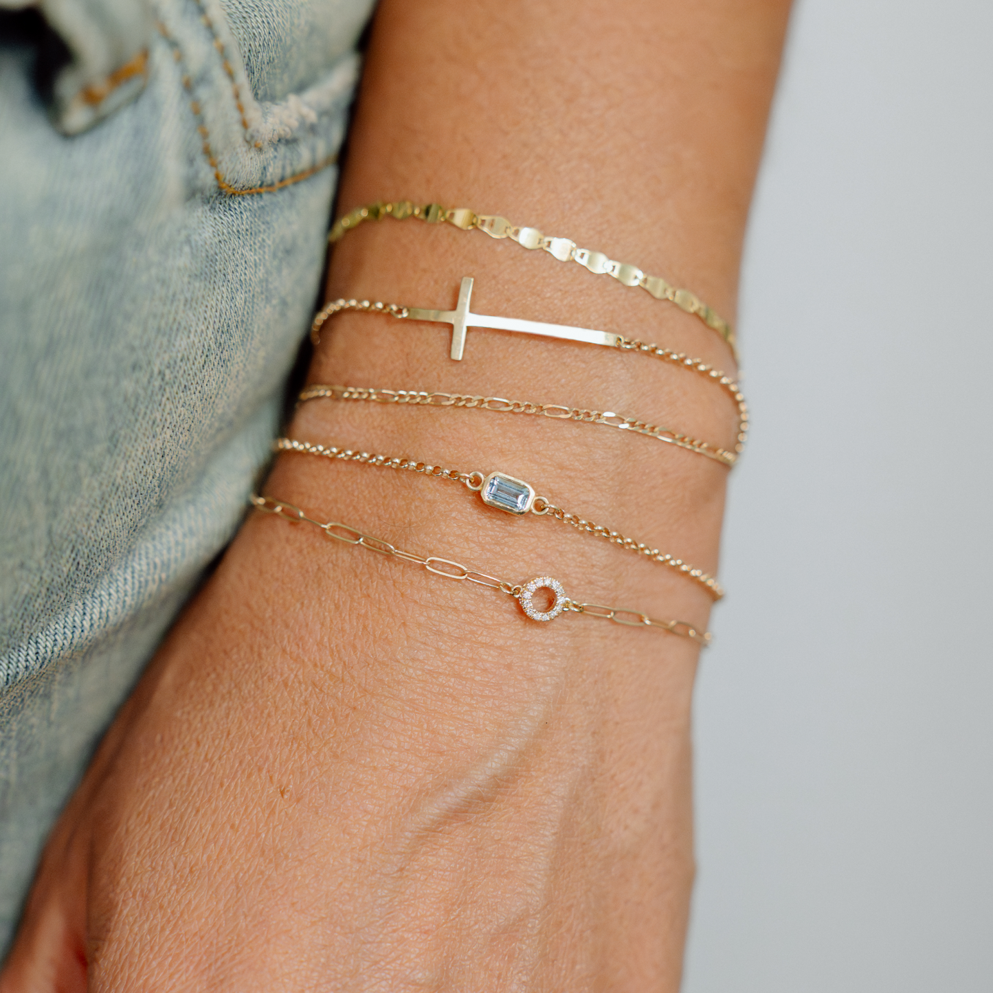 Precious Gem Bracelet - Aquamarine