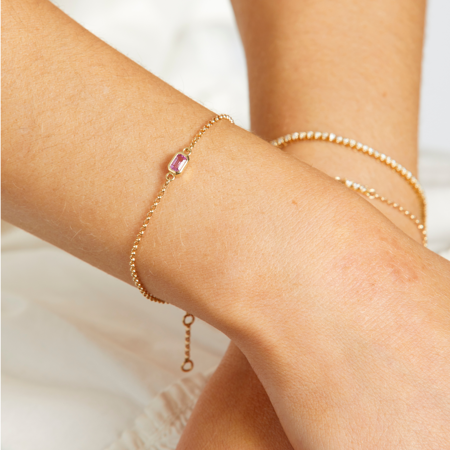 Precious Gem Bracelet - Pink Sapphire