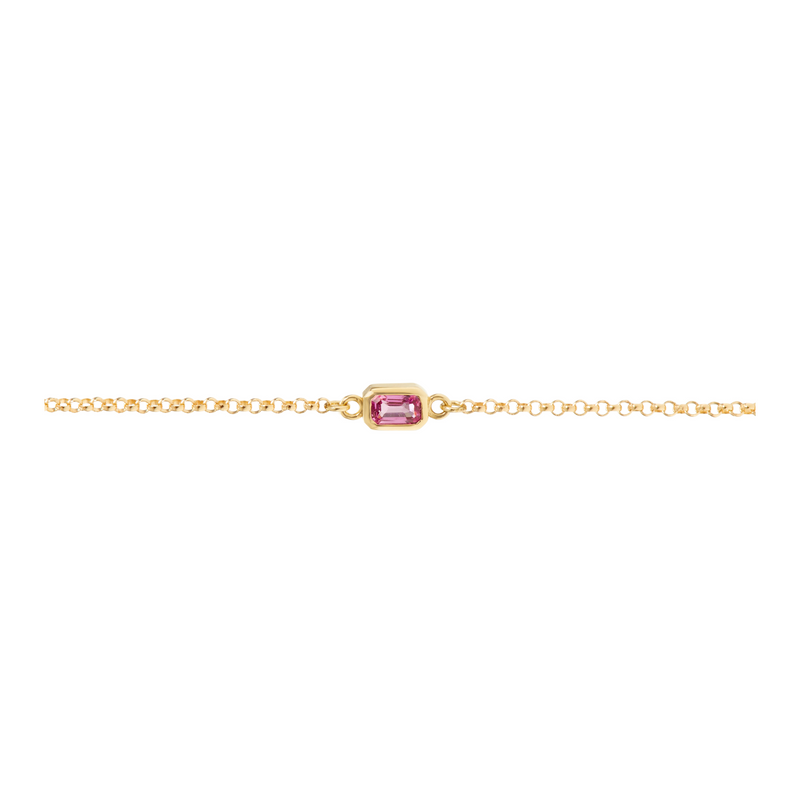 Precious Gem Bracelet - Pink Sapphire