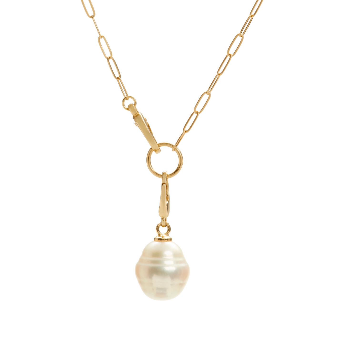 Purity Pearl Charm Necklace