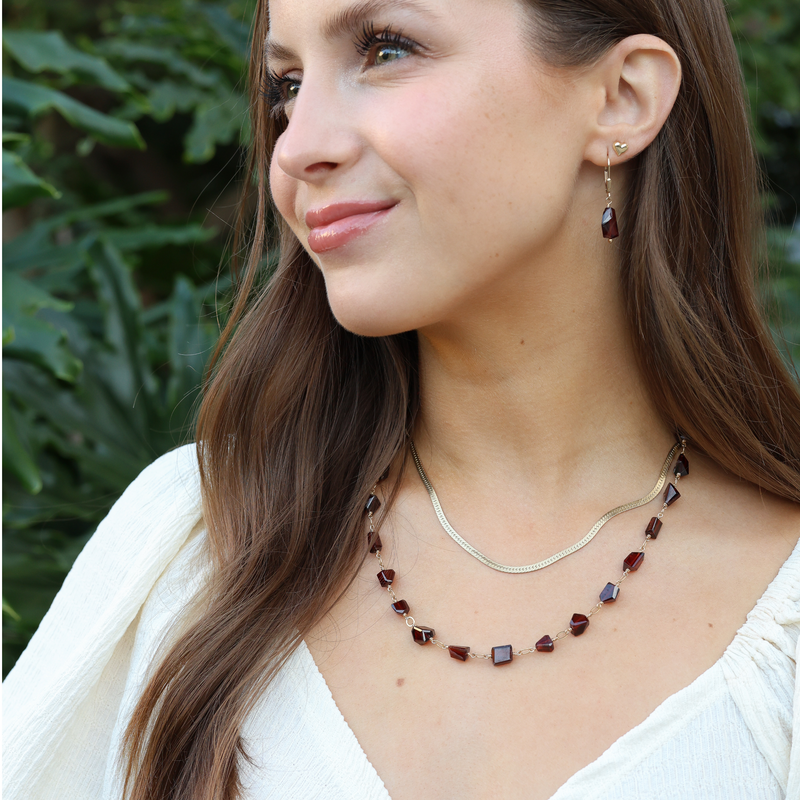 Red 2025 velvet necklace