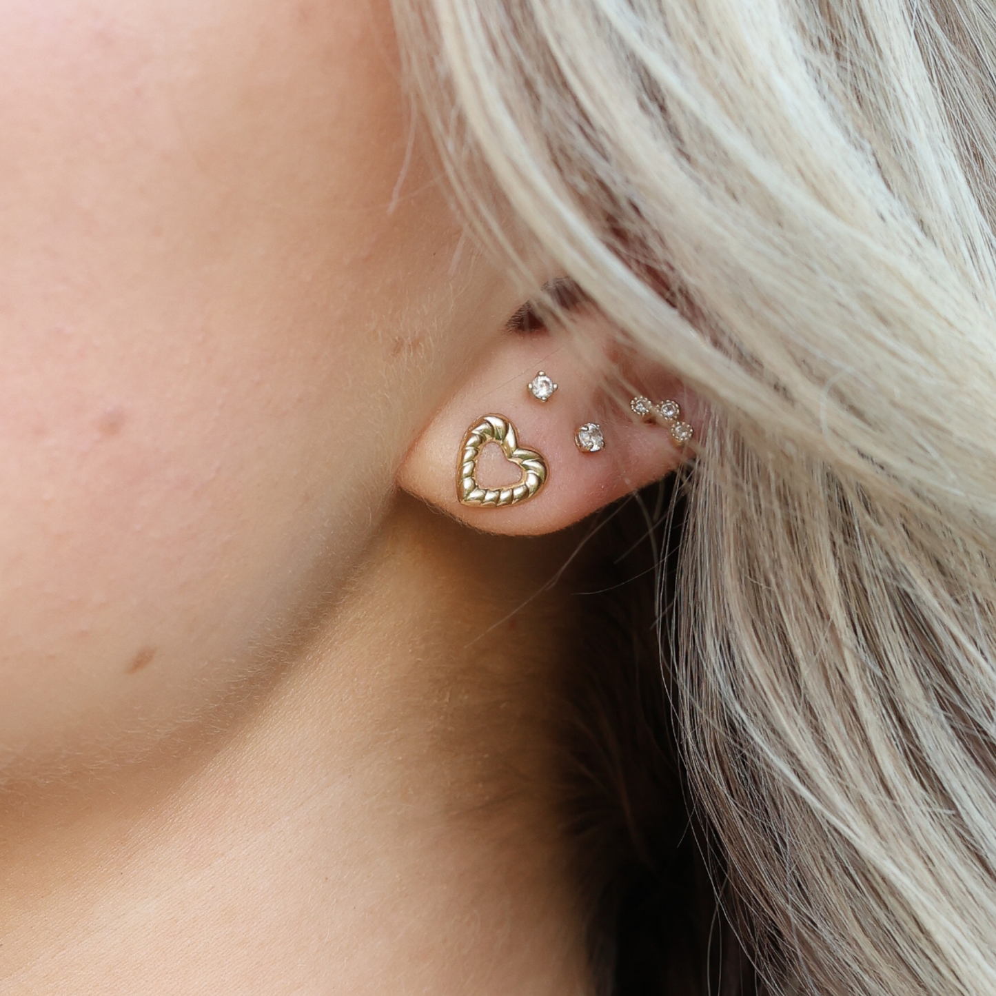 Royal Heart Studs