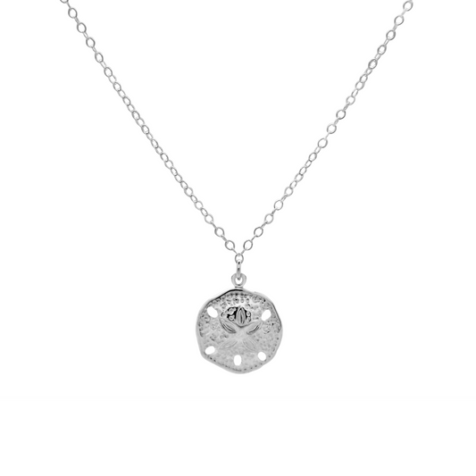 Sand Dollar Necklace (Silver)