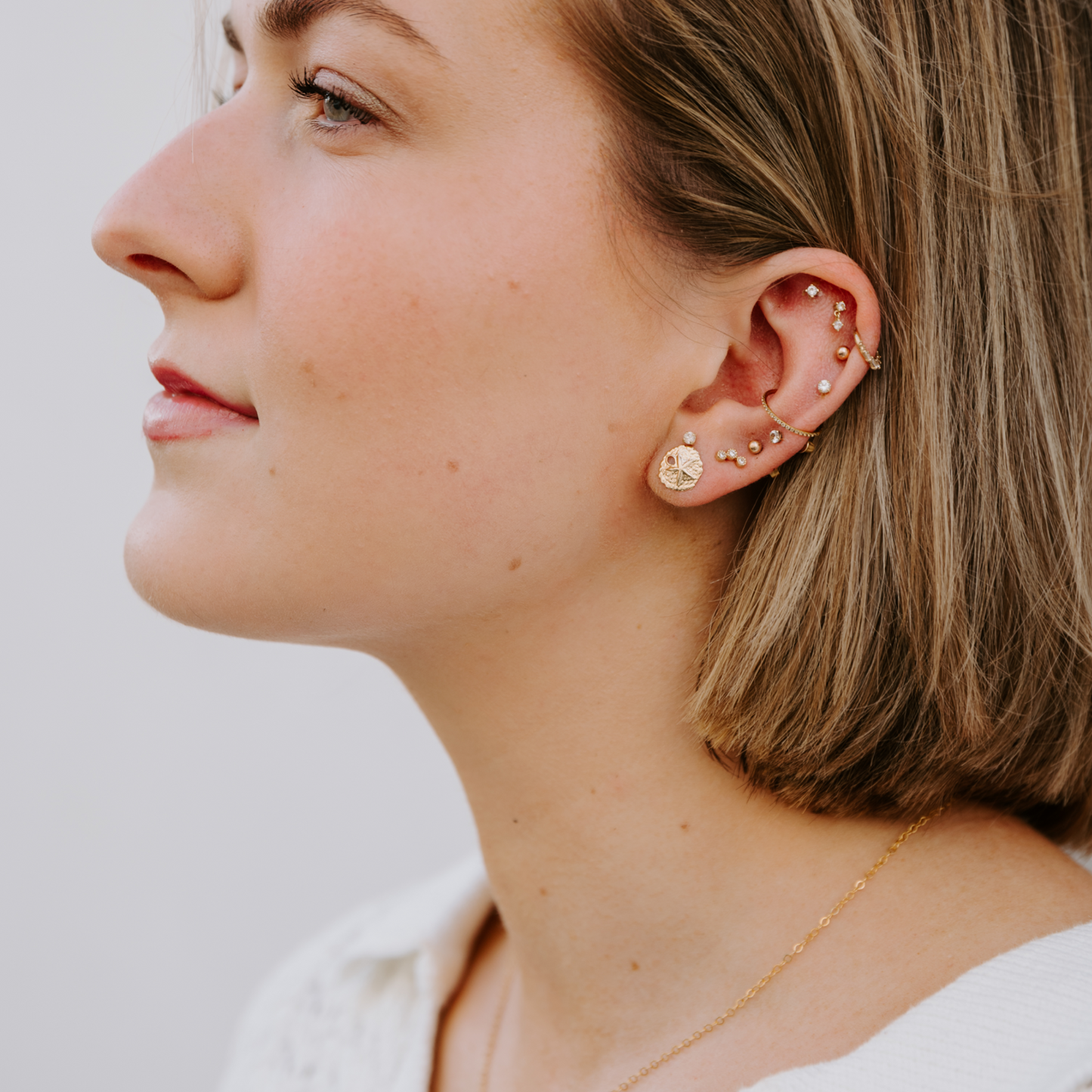 Sand Dollar Stud Earrings