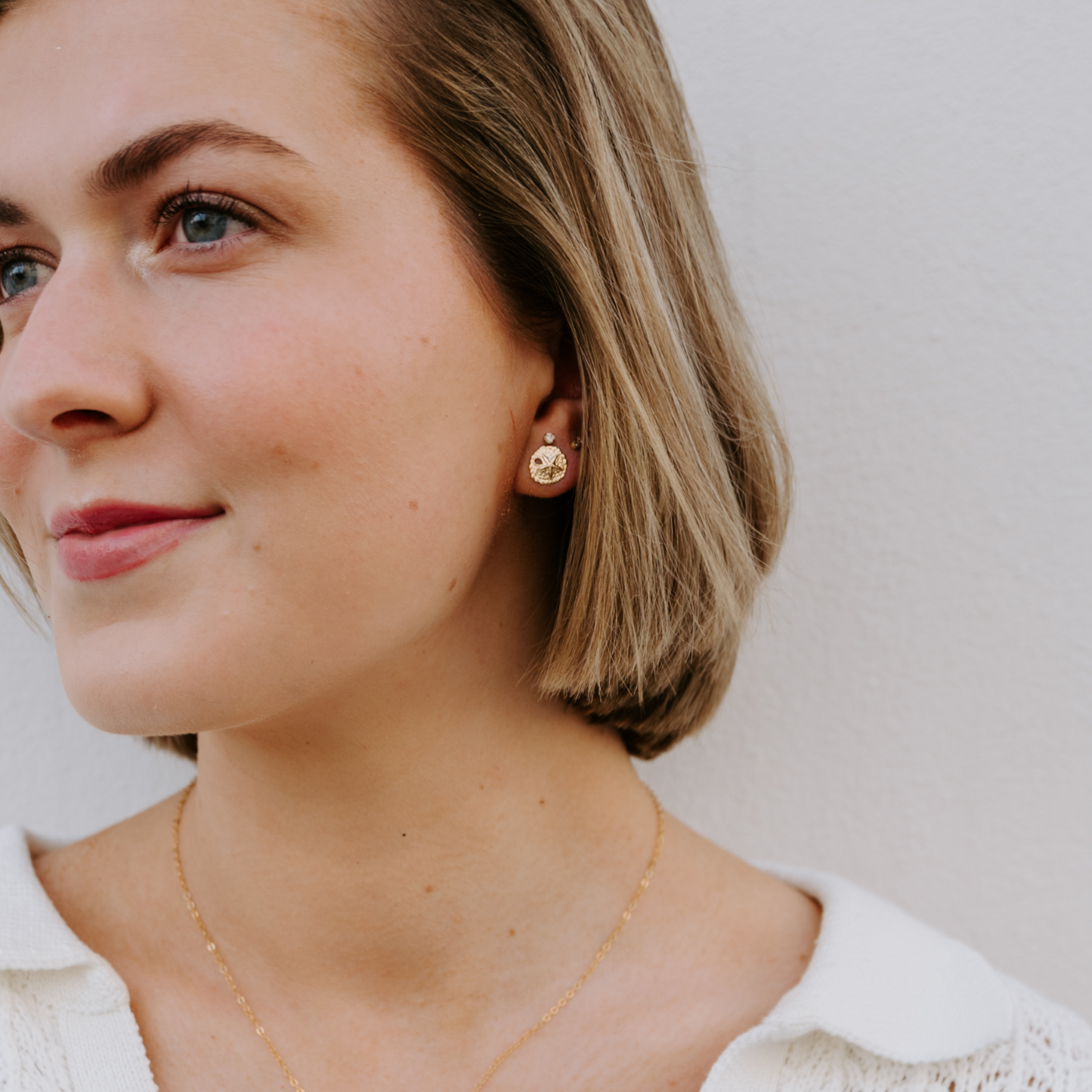 Sand Dollar Stud Earrings