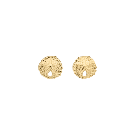 Gold sand dollar best sale earrings