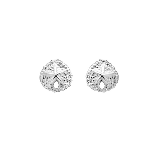 Sand Dollar Studs (Silver)