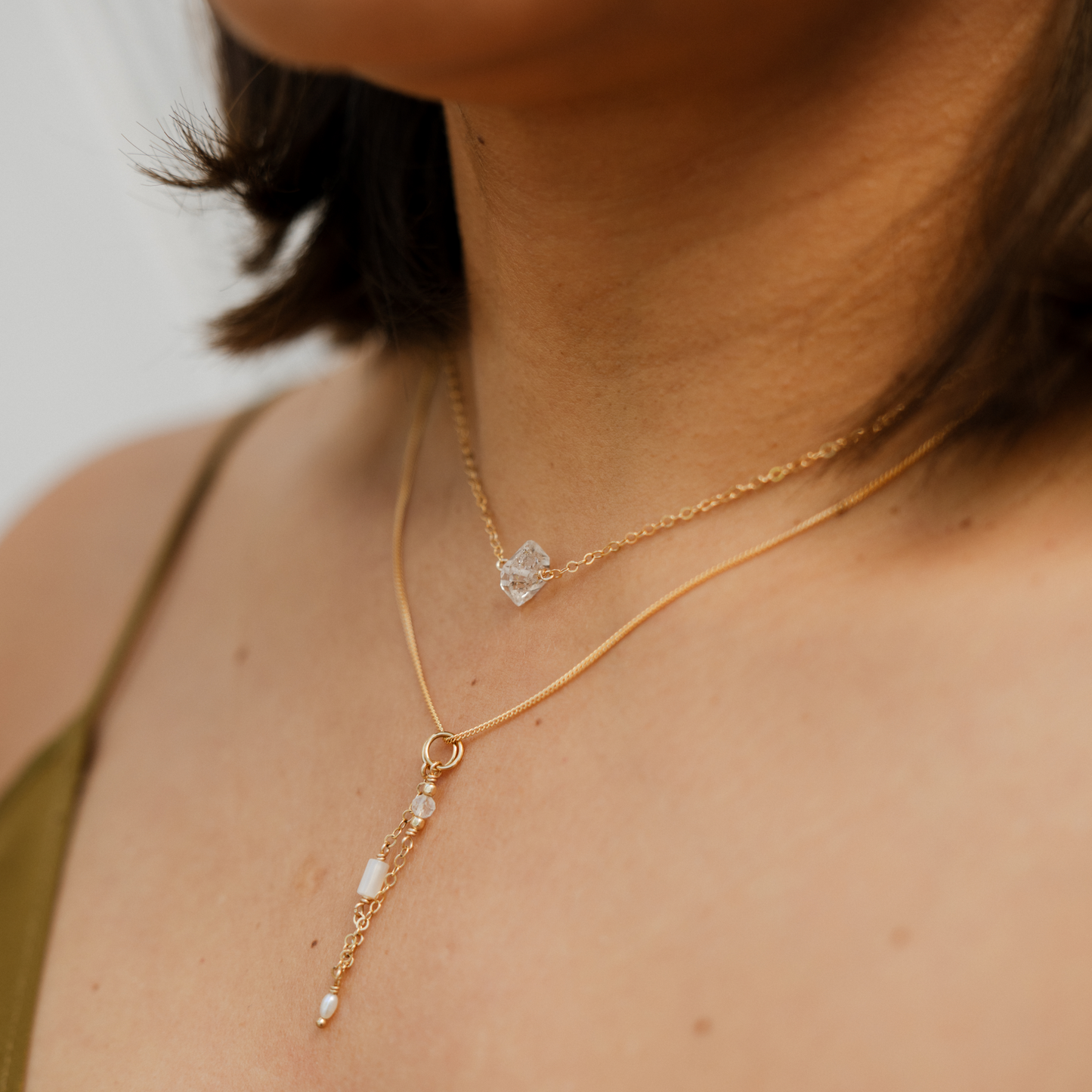 Simp Necklace - Herkimer Diamond