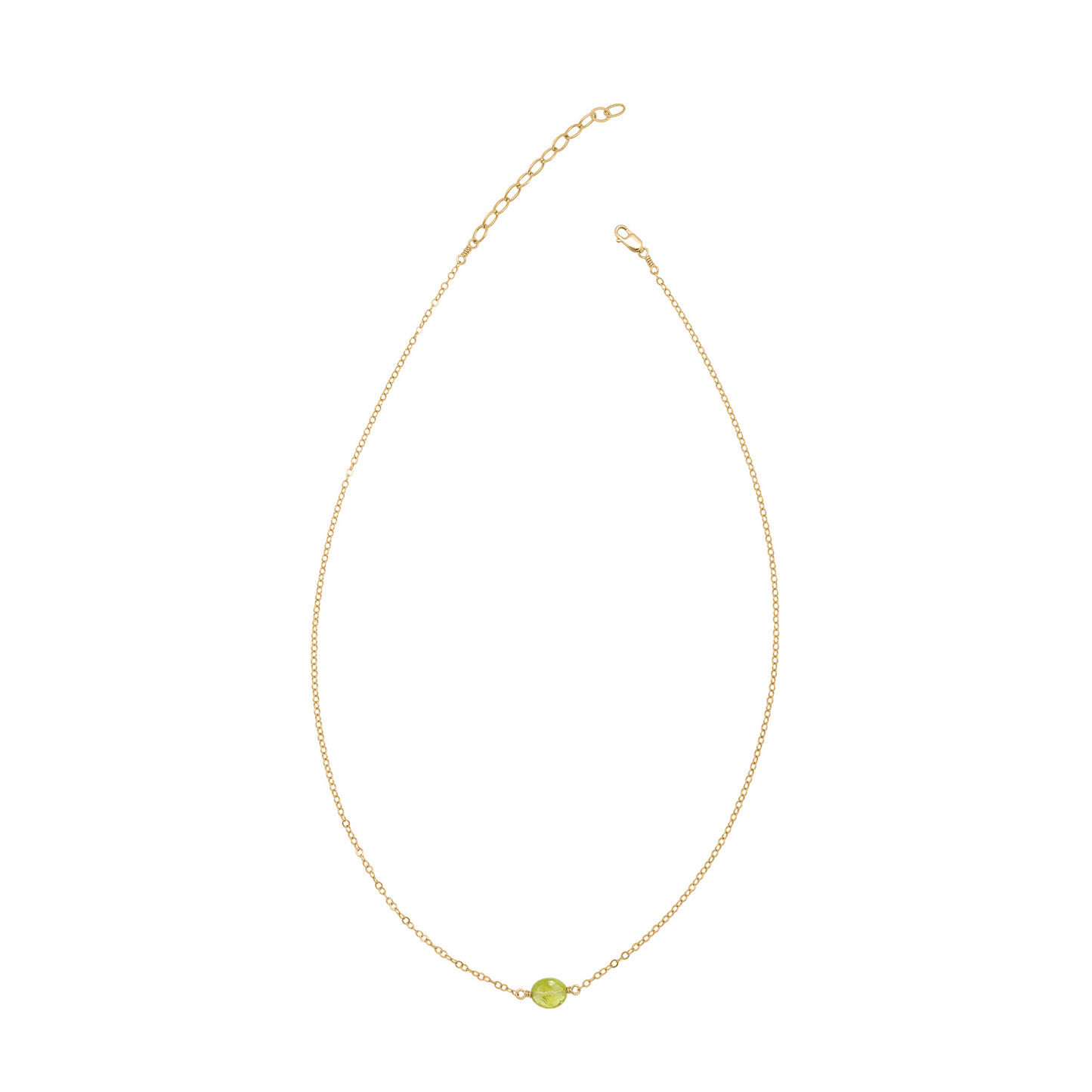 Simp Necklace - Peridot Oval