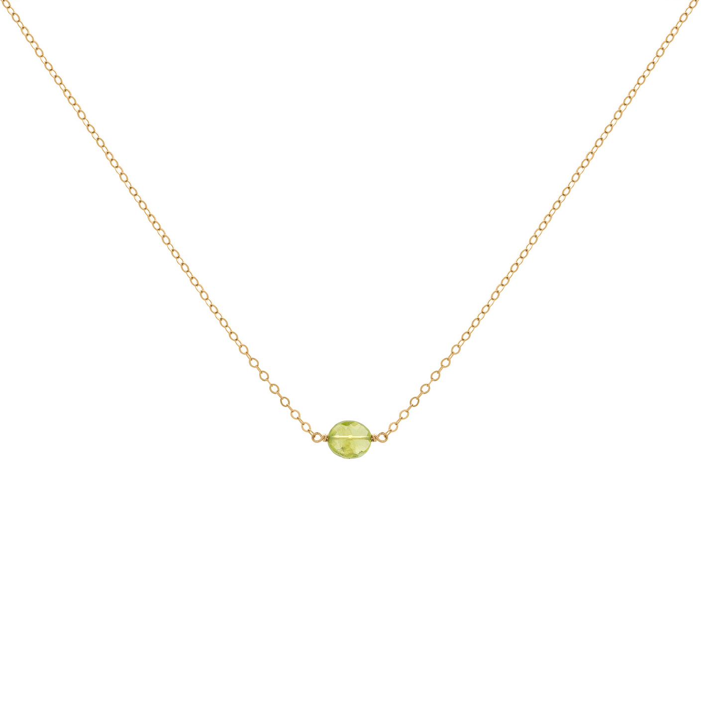 Simp Necklace - Peridot Oval