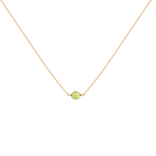 Simp Necklace - Peridot Oval