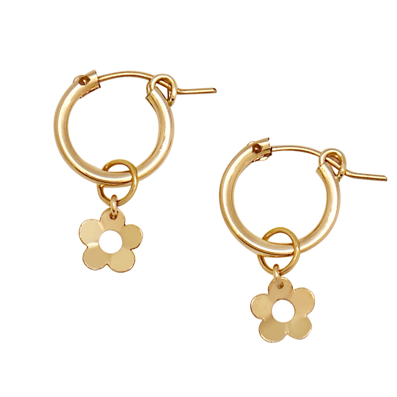 Wildflower Drop Hoops