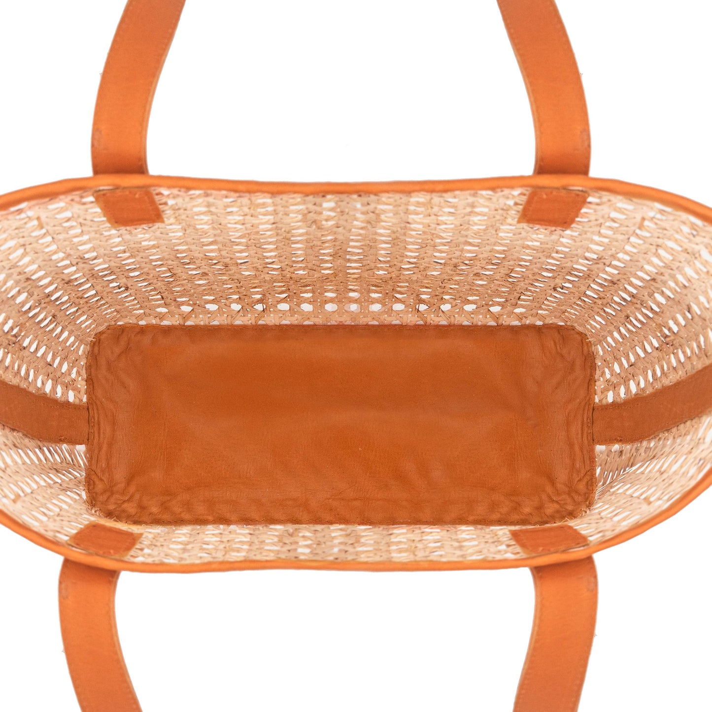 Petite French Rattan Tote: Black