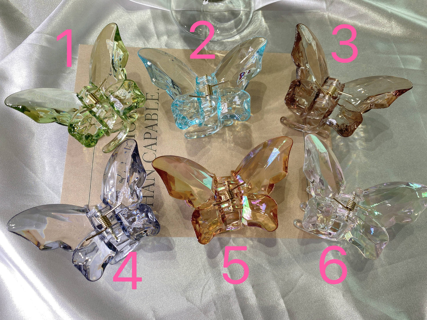 Butterfly Hair Claw - Green