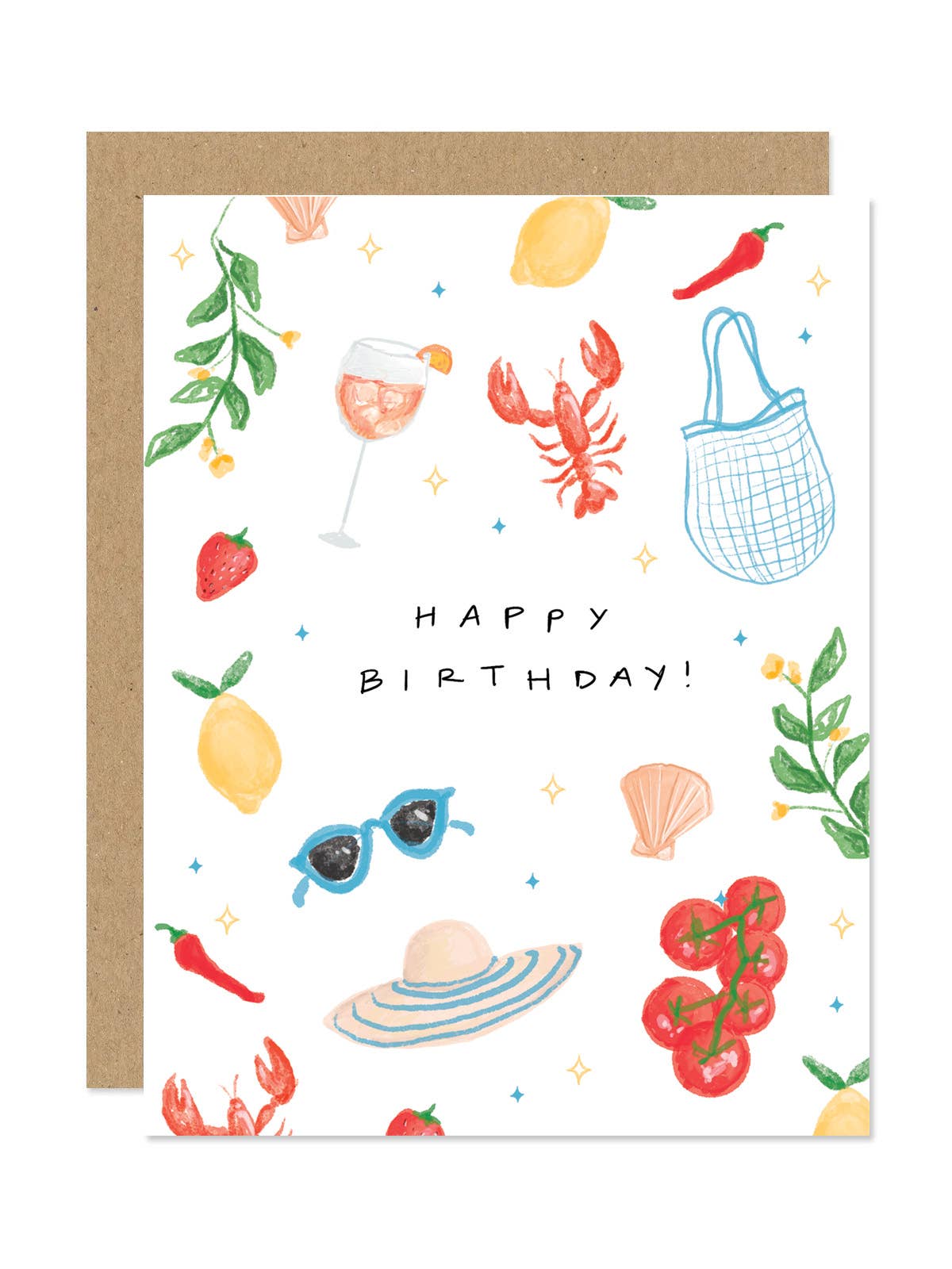 Italian Summer Happy Birthday Card