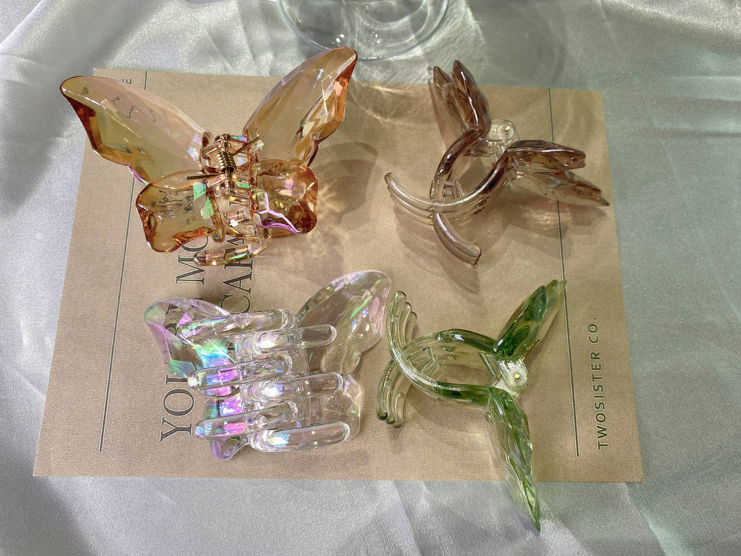 Butterfly Hair Claw - Green