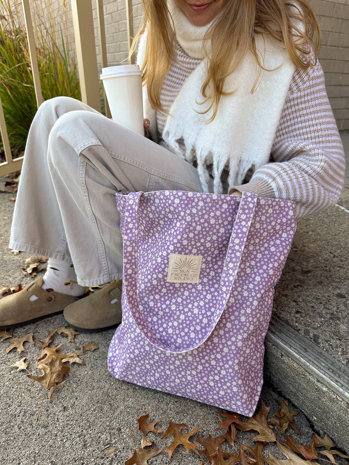 Sugar Plum Tote Bag: Wide