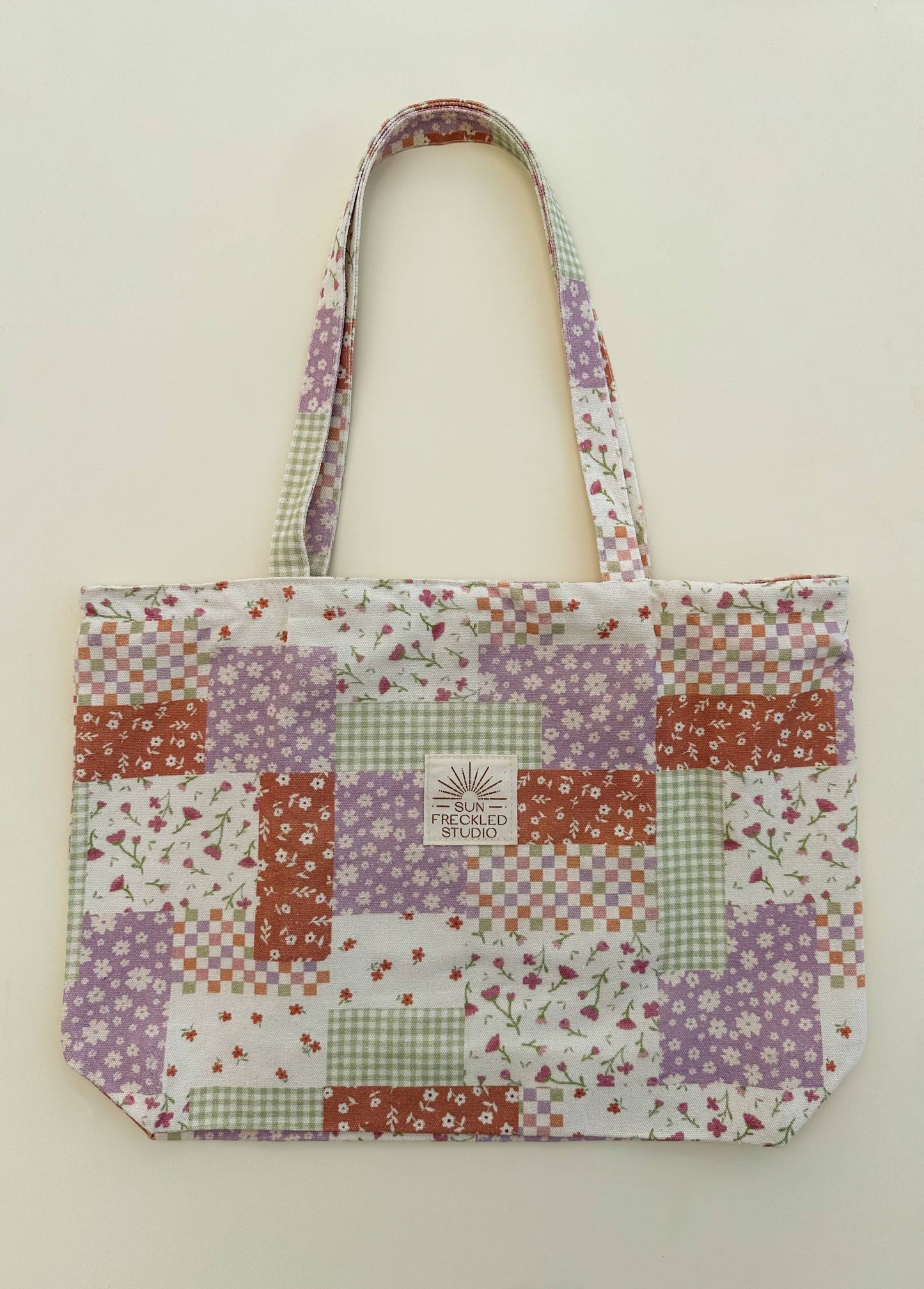 Flower Patch Tote Bag: Wide