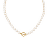 Classic Pearl Knotted Necklace - White Pearl