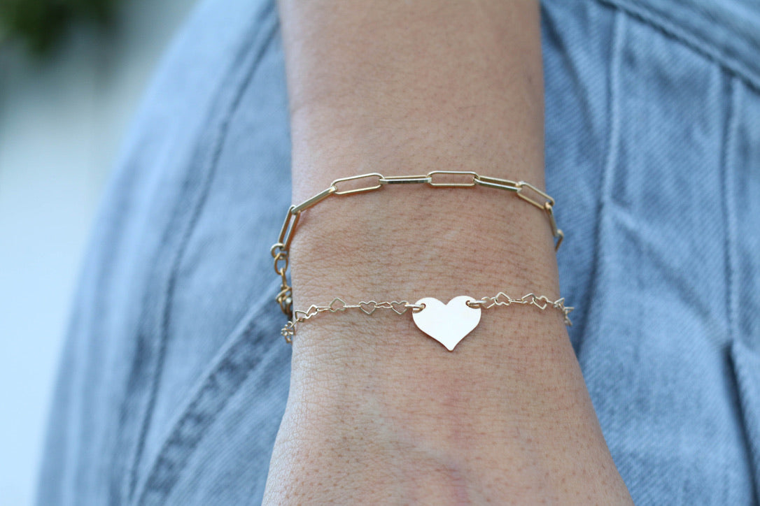 Paperclip Chain Bracelet - Large