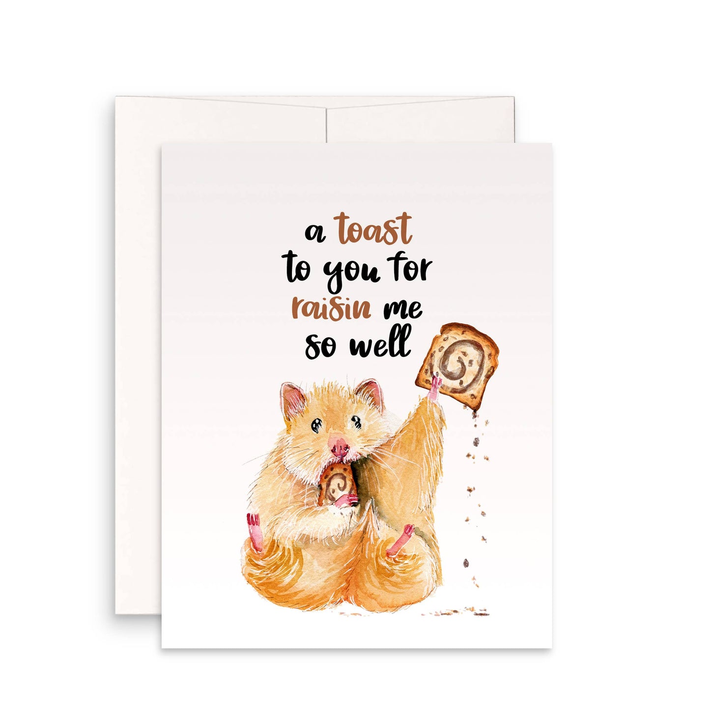 Raisin Toast Hamster - Funny Mothers Day Card