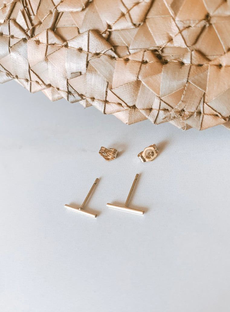 Bar Stud Earrings