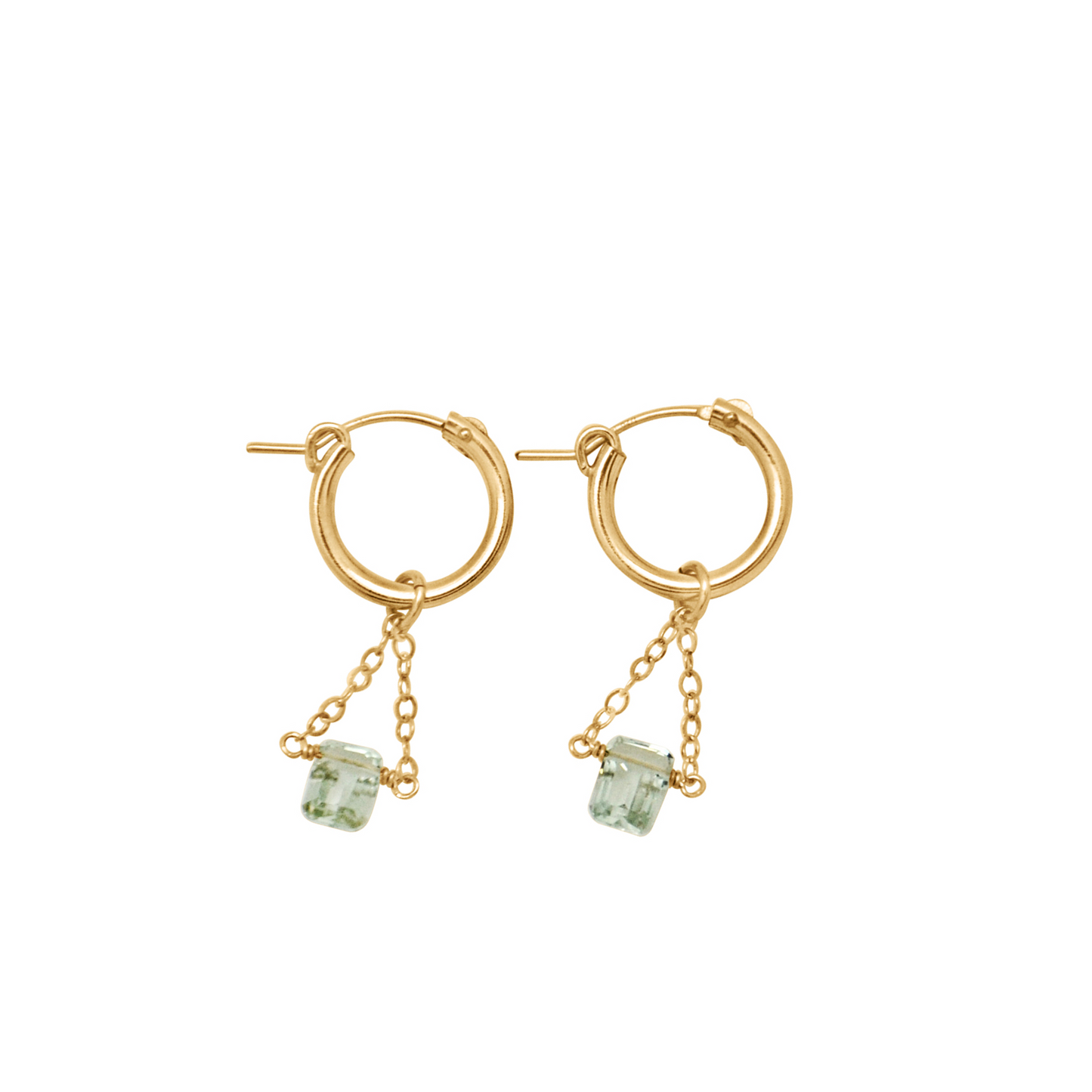 Belle Earrings - Green Amethyst