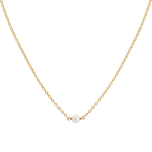 Simp Necklace - White Pearl