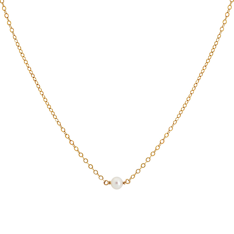 Simp Necklace - White Pearl