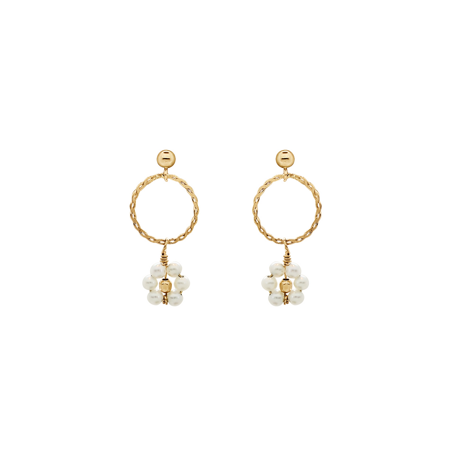 ピアス Daisy and Pearl Earrings Delightful Daisy Earrings – Anna Janelle Jewelry