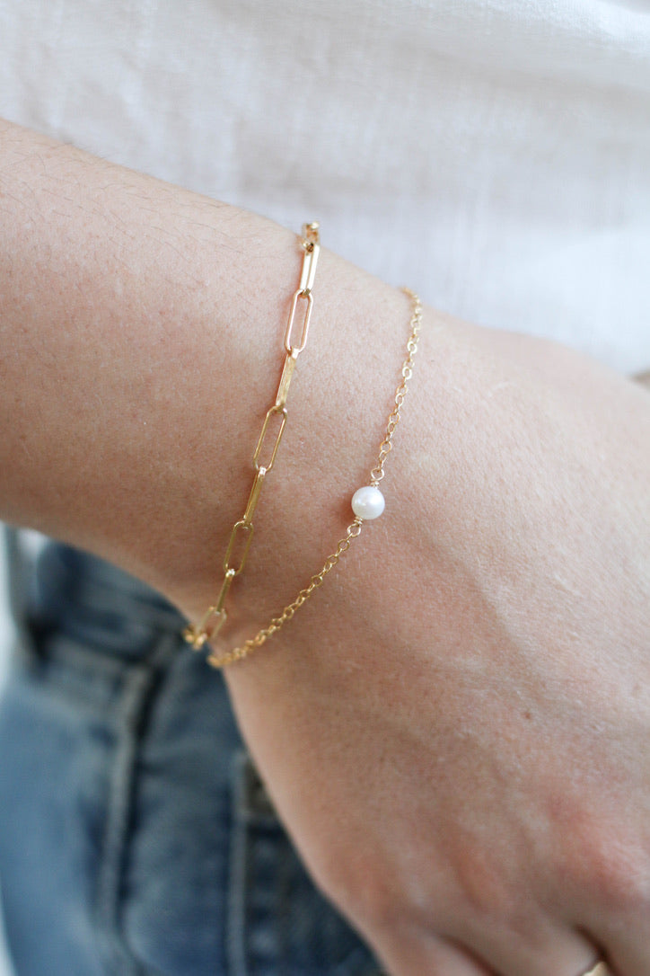 Paperclip Chain Bracelet - Large