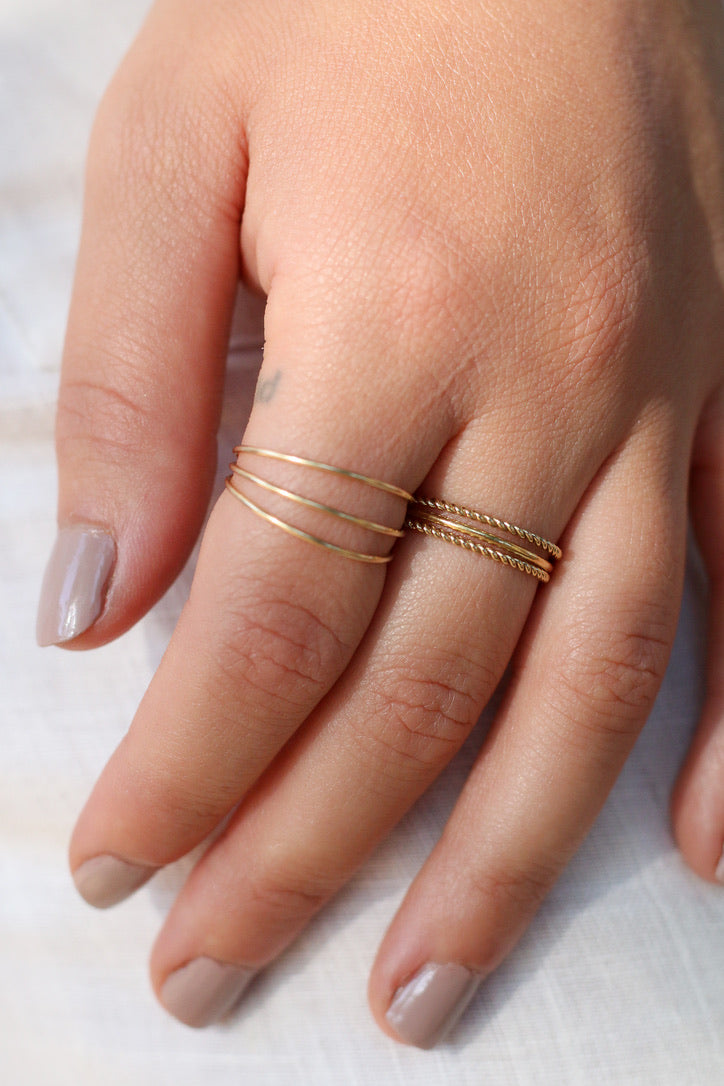 Twisted Stacking Ring