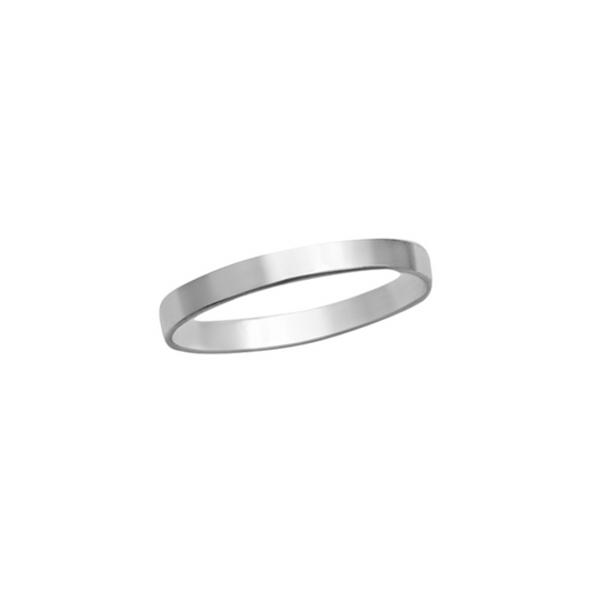 Flat Band Ring (Silver)