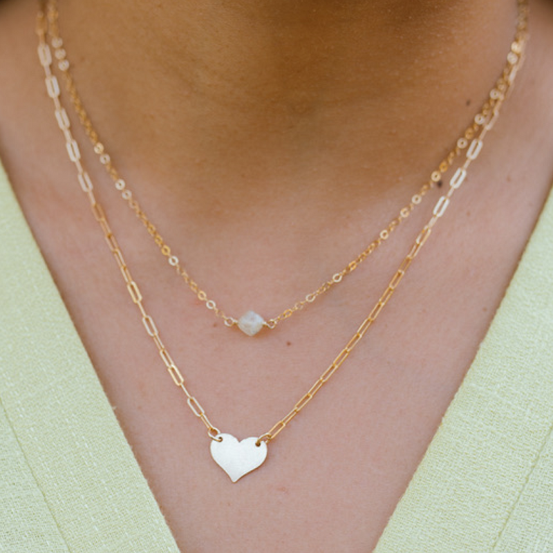 Paper Heart Necklace