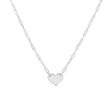 Paper Heart Necklace (Silver)